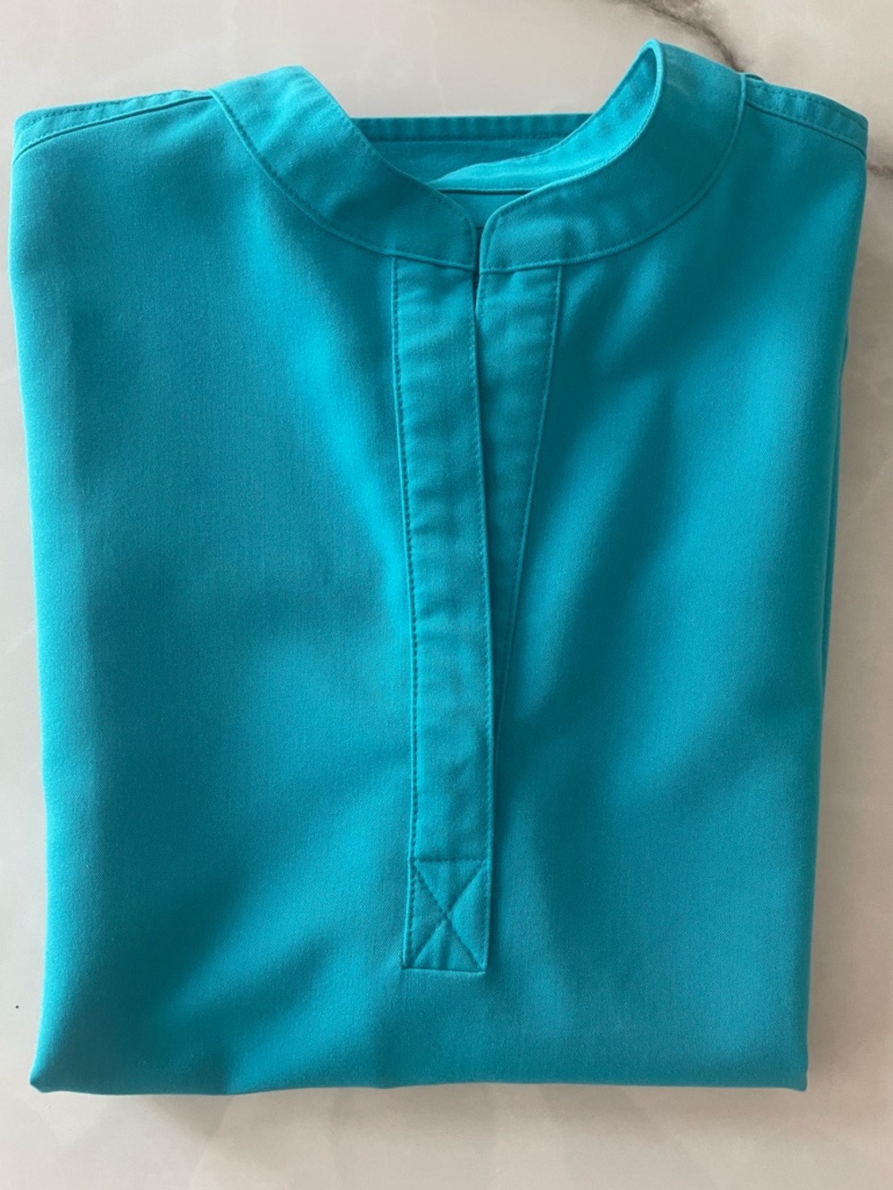 Figs Women's Short Sleeve Top - Teal Blue
